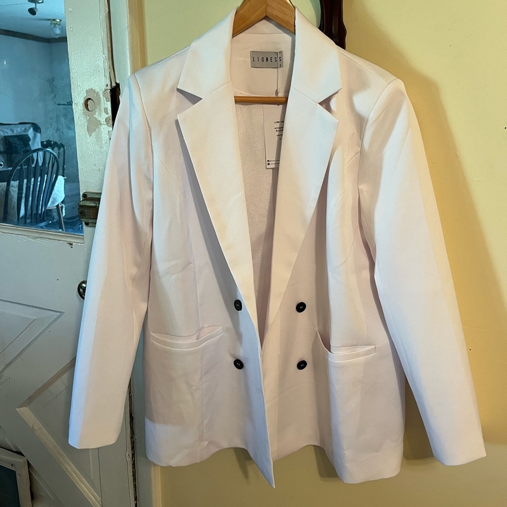 LIONESS Wyoming blazer white oversized NWT